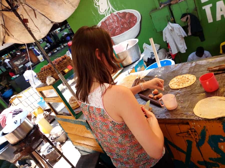 Kampala: Three-Hour Food Tour - A generous restaurant spread of Ugandan staples